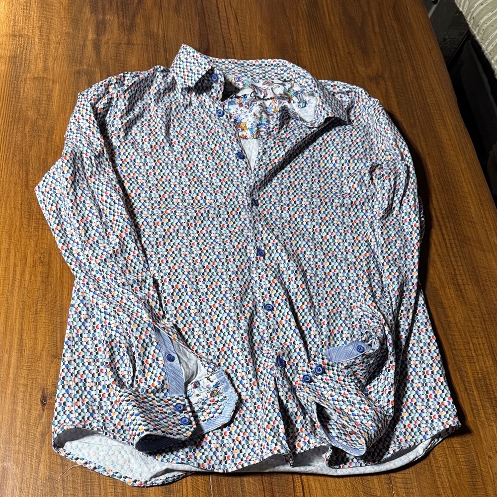 Robert Graham Multicolor Geometric Button Down Shirt